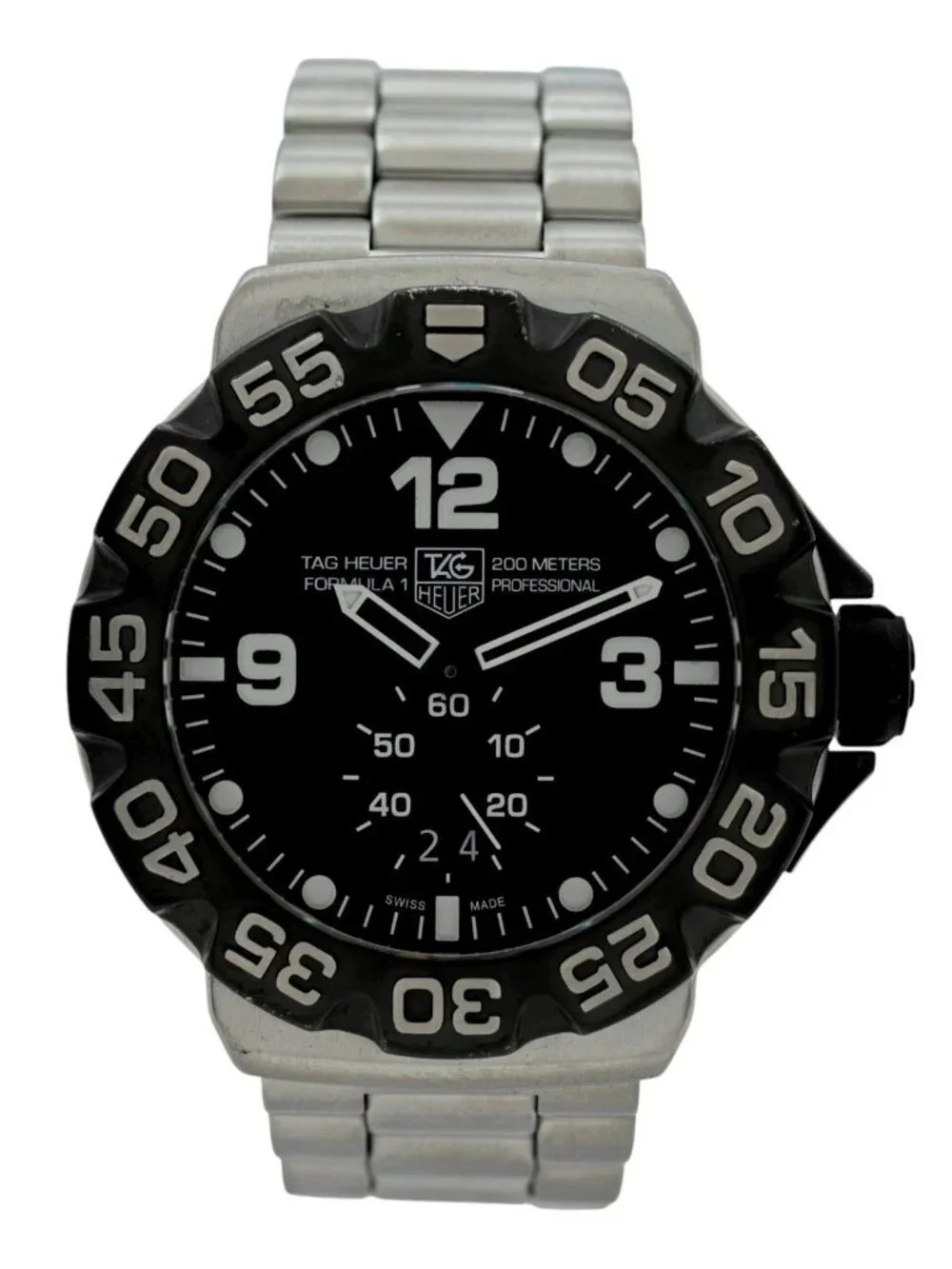 Tag Heuer 44mm Men's Formula 1 Black Dial Swiss Quartz Dive Watch! Ref: WAH1010!